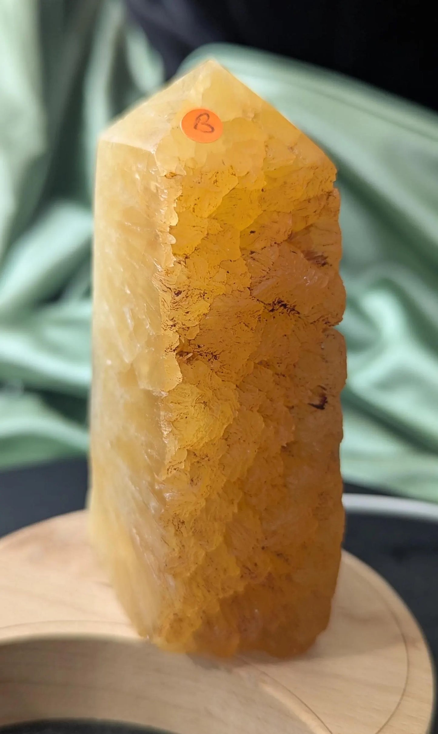 Raw Edge Golden Calcite Tower B