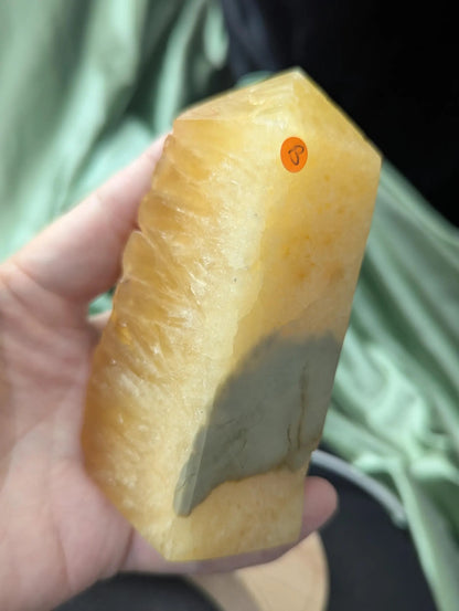 Raw Edge Golden Calcite Tower B2