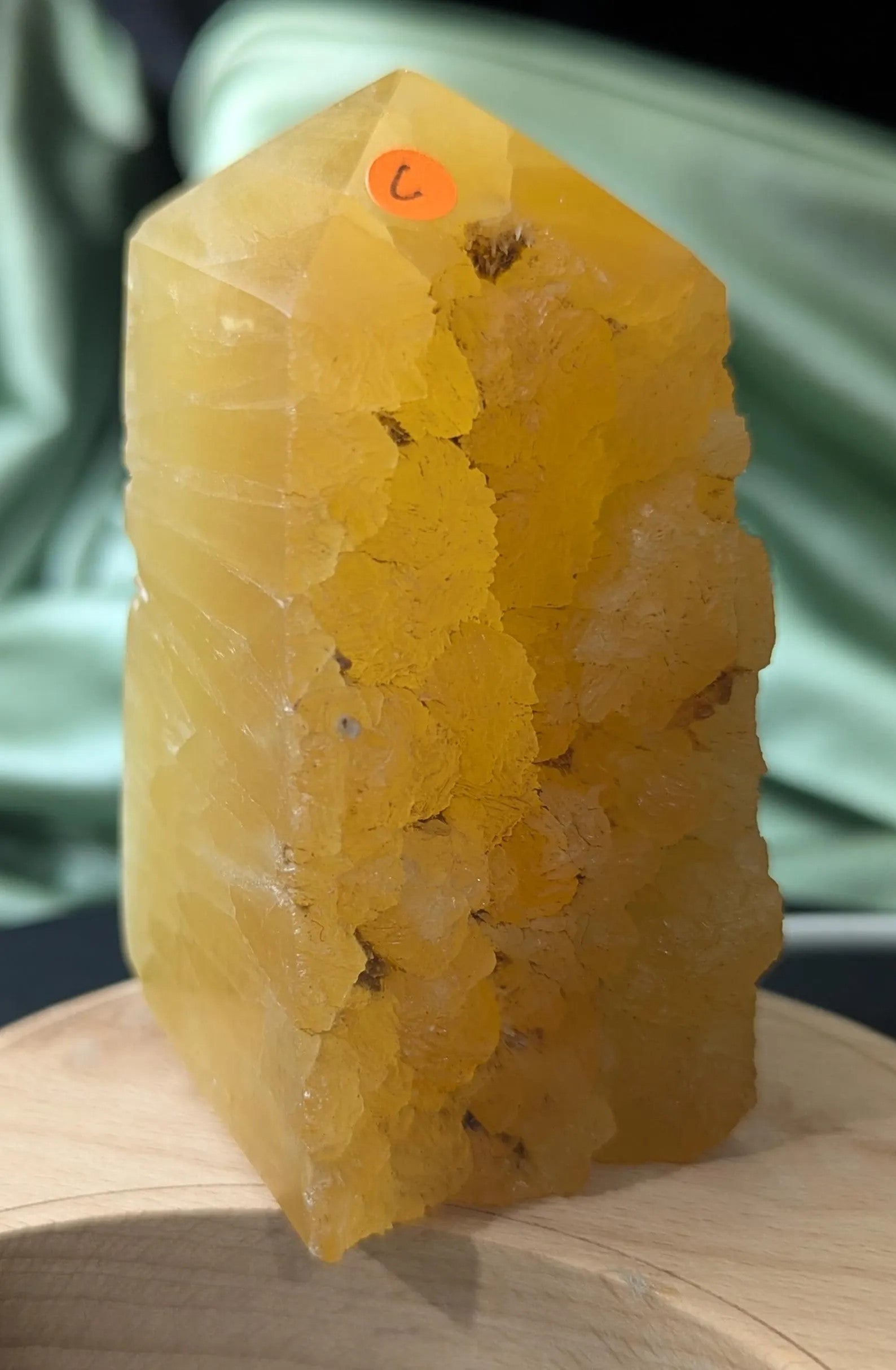 Raw Edge Golden Calcite Tower C