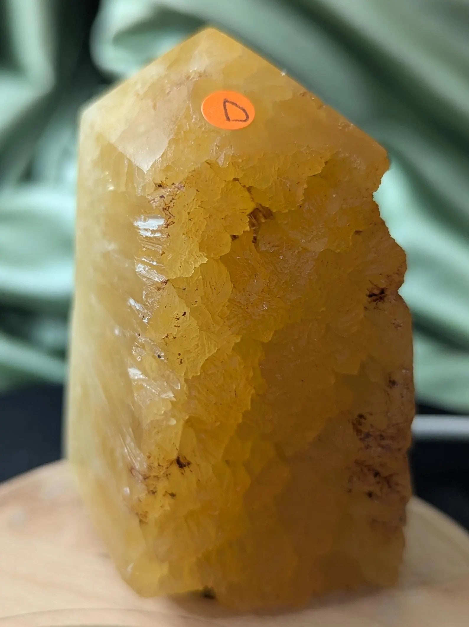 Raw Edge Golden Calcite Tower D