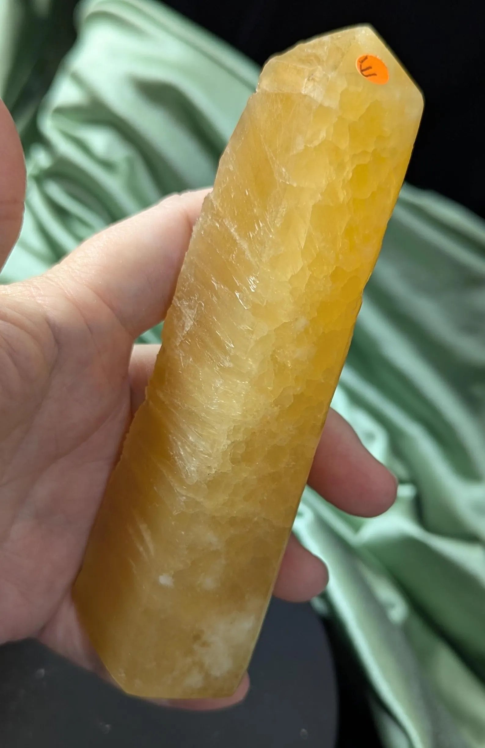 Raw Edge Golden Calcite Tower E2