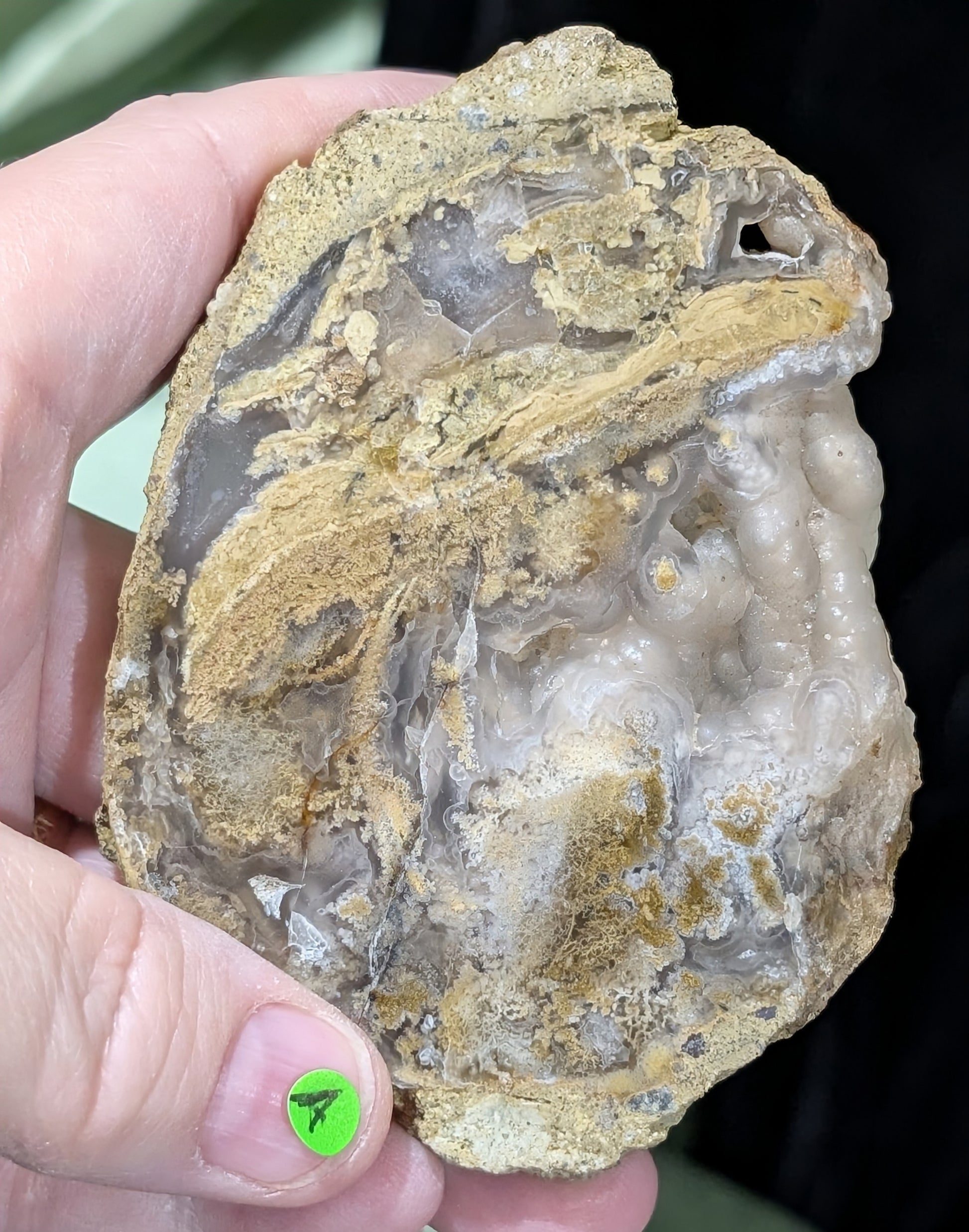 Raw Edge Moss Agate Slab