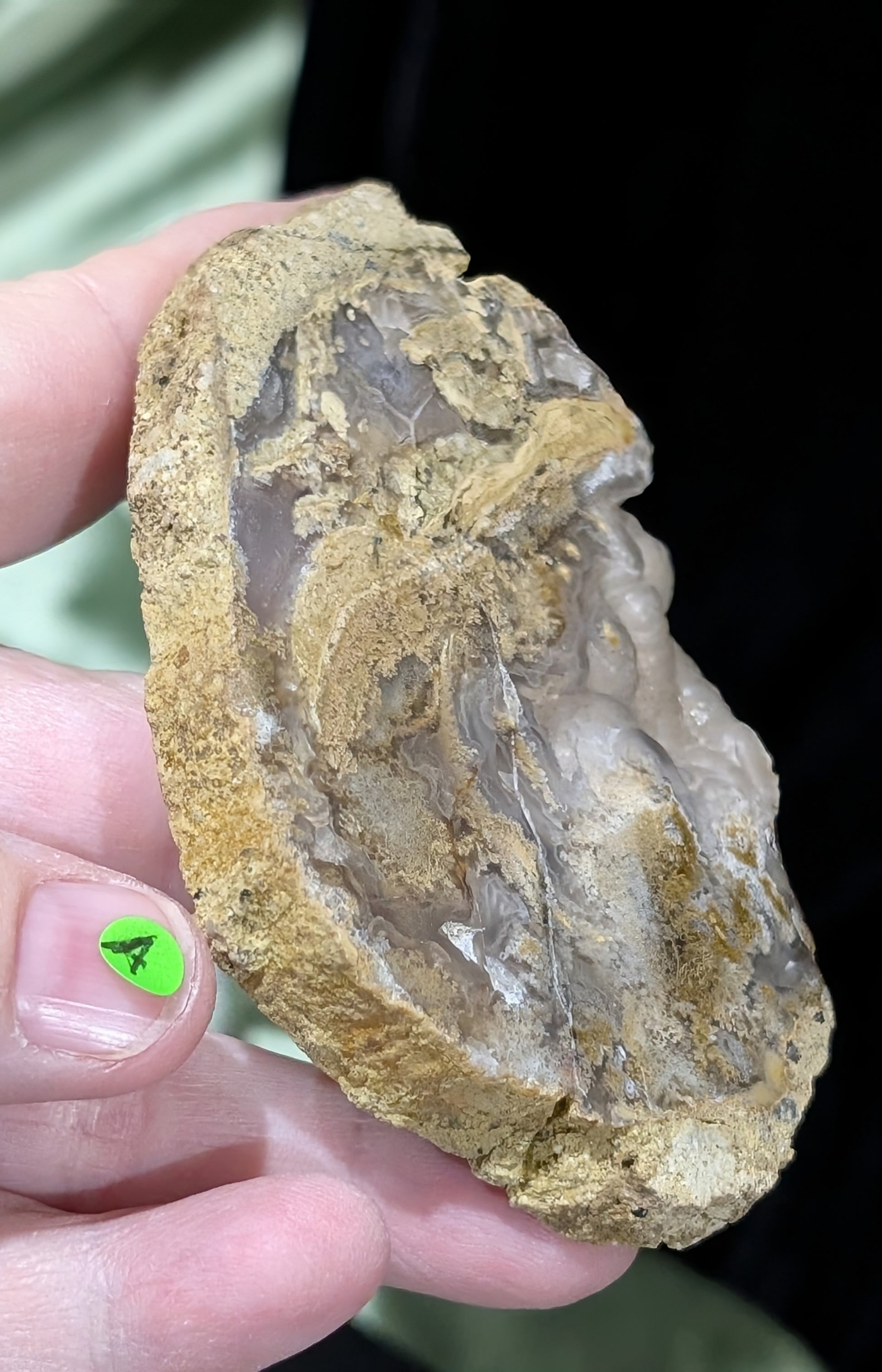 Raw Edge Moss Agate Slab