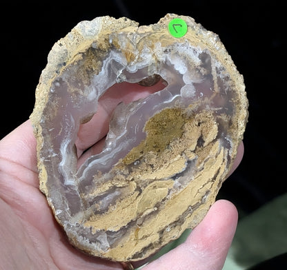 Raw Edge Moss Agate Slab