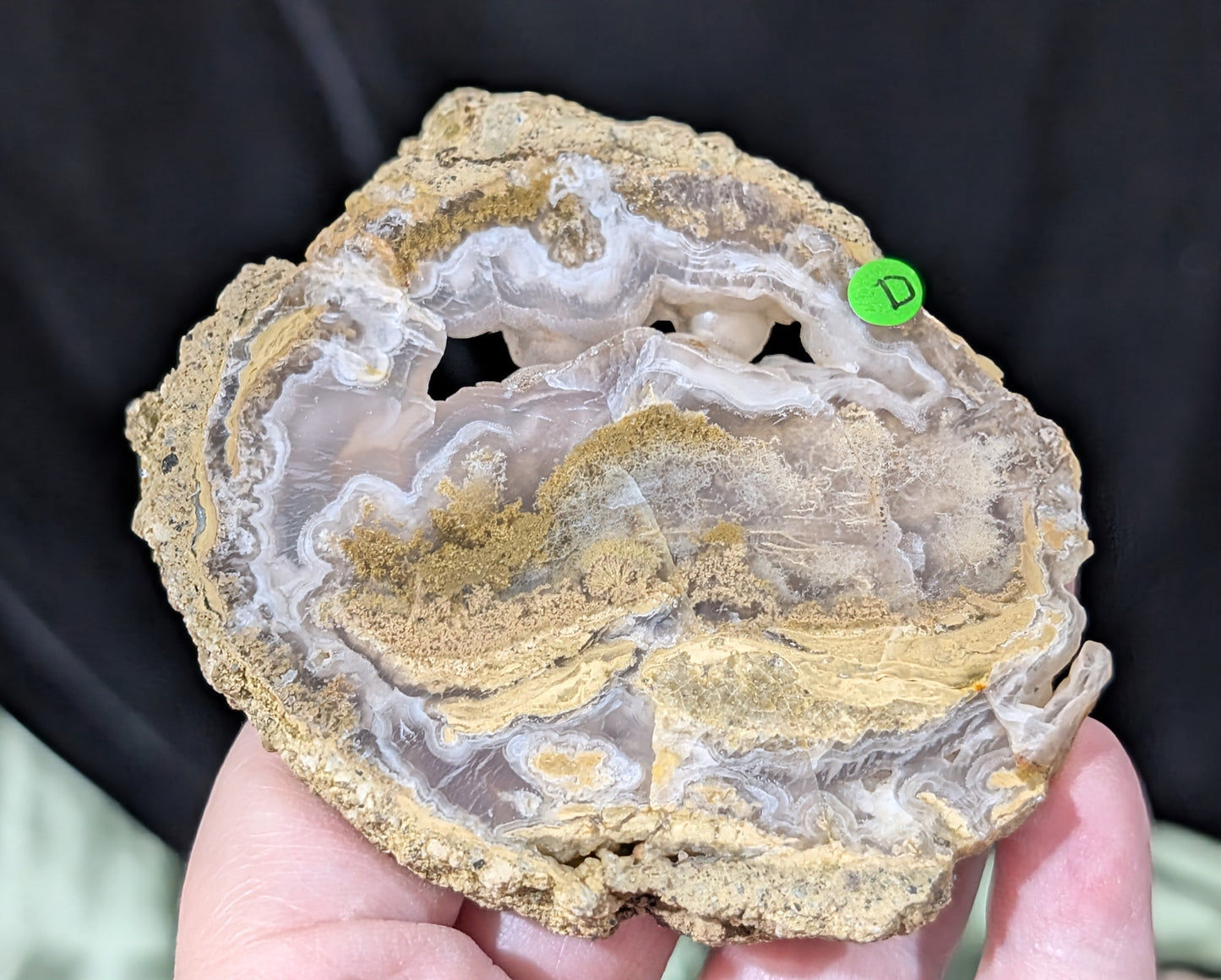 Raw Edge Moss Agate Slab