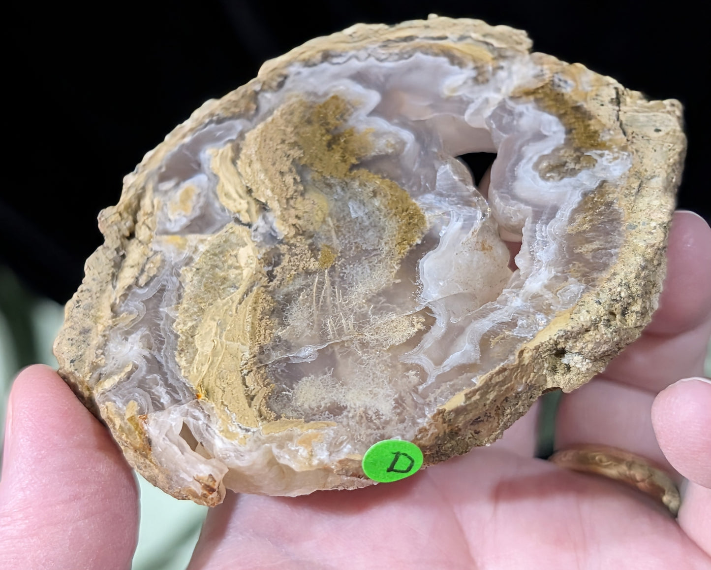 Raw Edge Moss Agate Slab