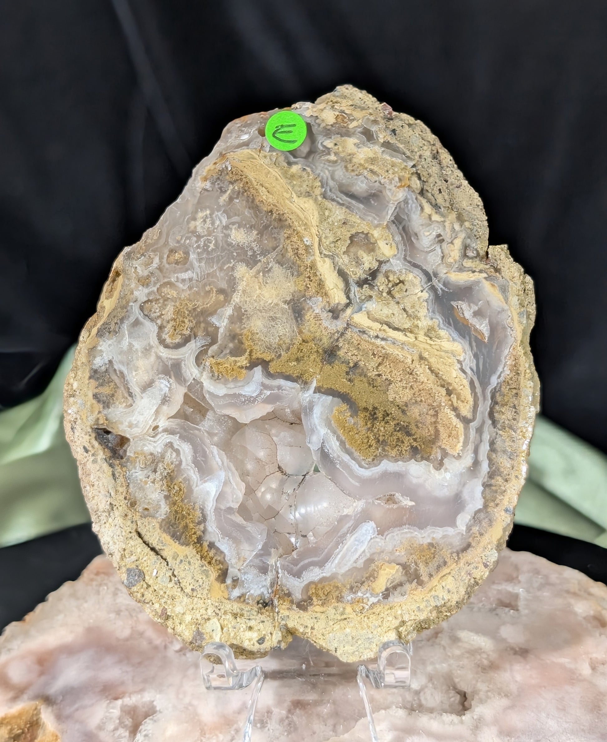 Raw Edge Moss Agate Slab