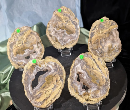Raw Edge Moss Agate Slabs