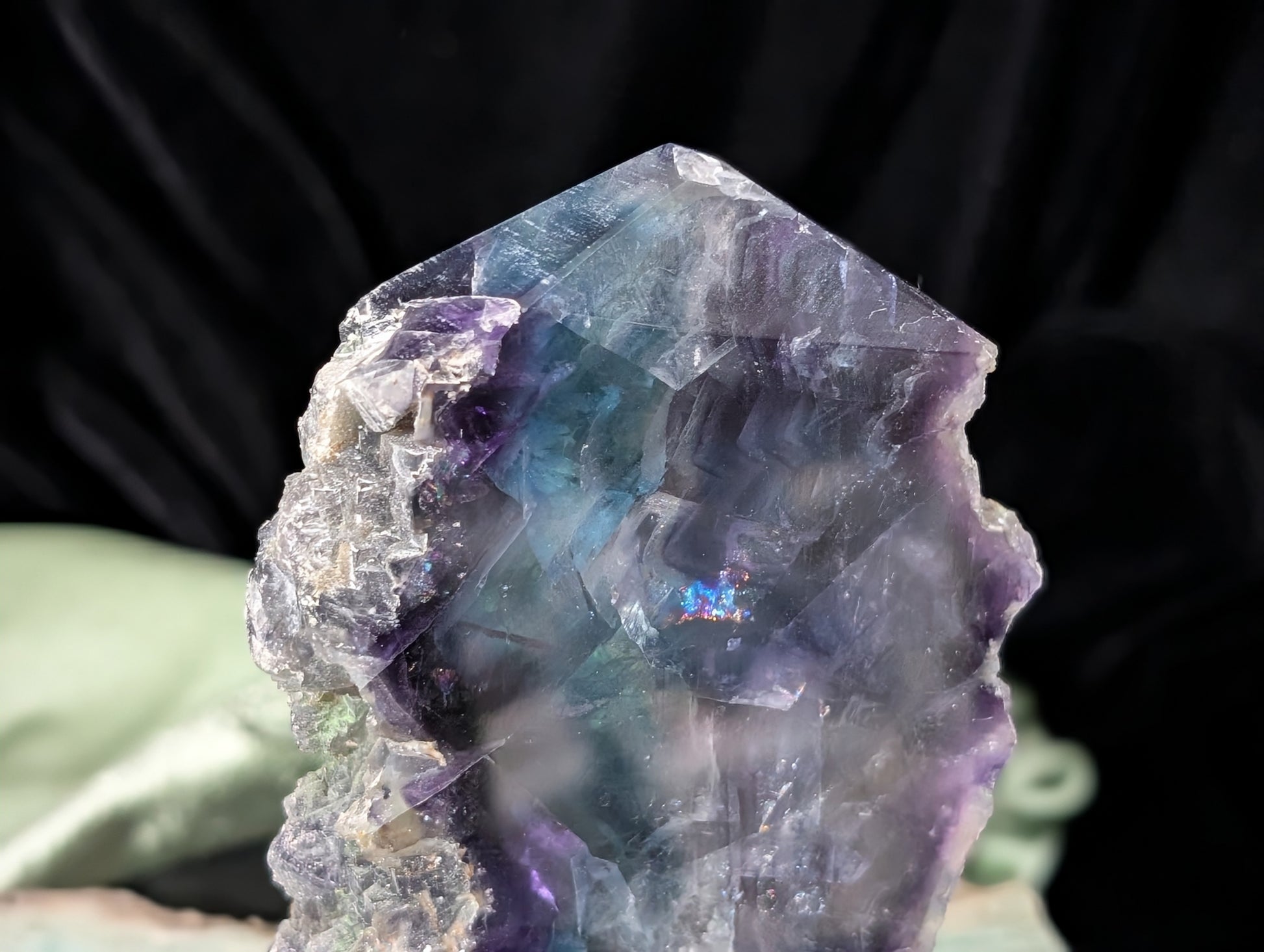Raw Edged Purple Fluorite Slab
