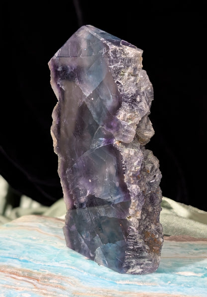 Raw Edged Purple Fluorite Slab