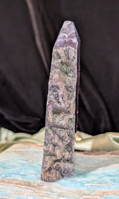 Raw Edged Purple Fluorite Slab