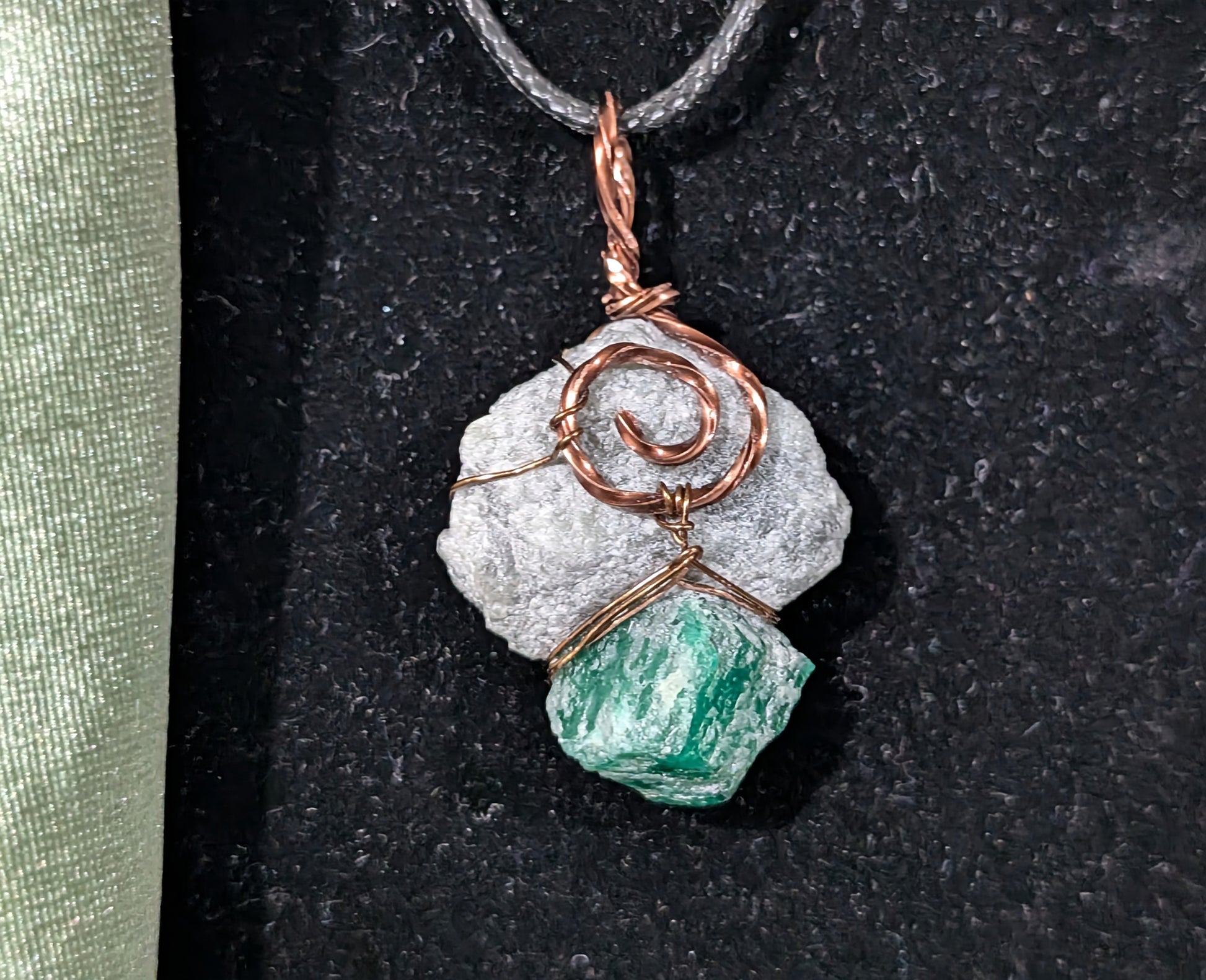 Raw Emerald Pendant