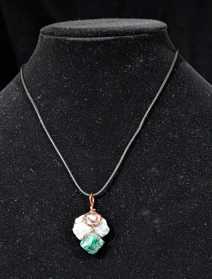 Raw Emerald Pendant