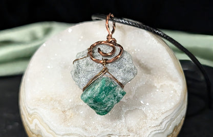 Raw Emerald Pendant