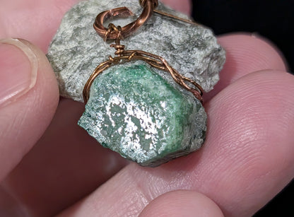 Raw Emerald Pendant