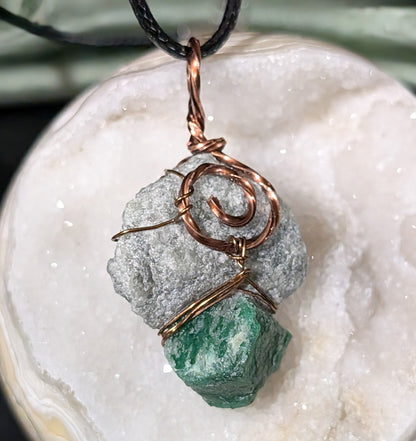 Raw Emerald Pendant
