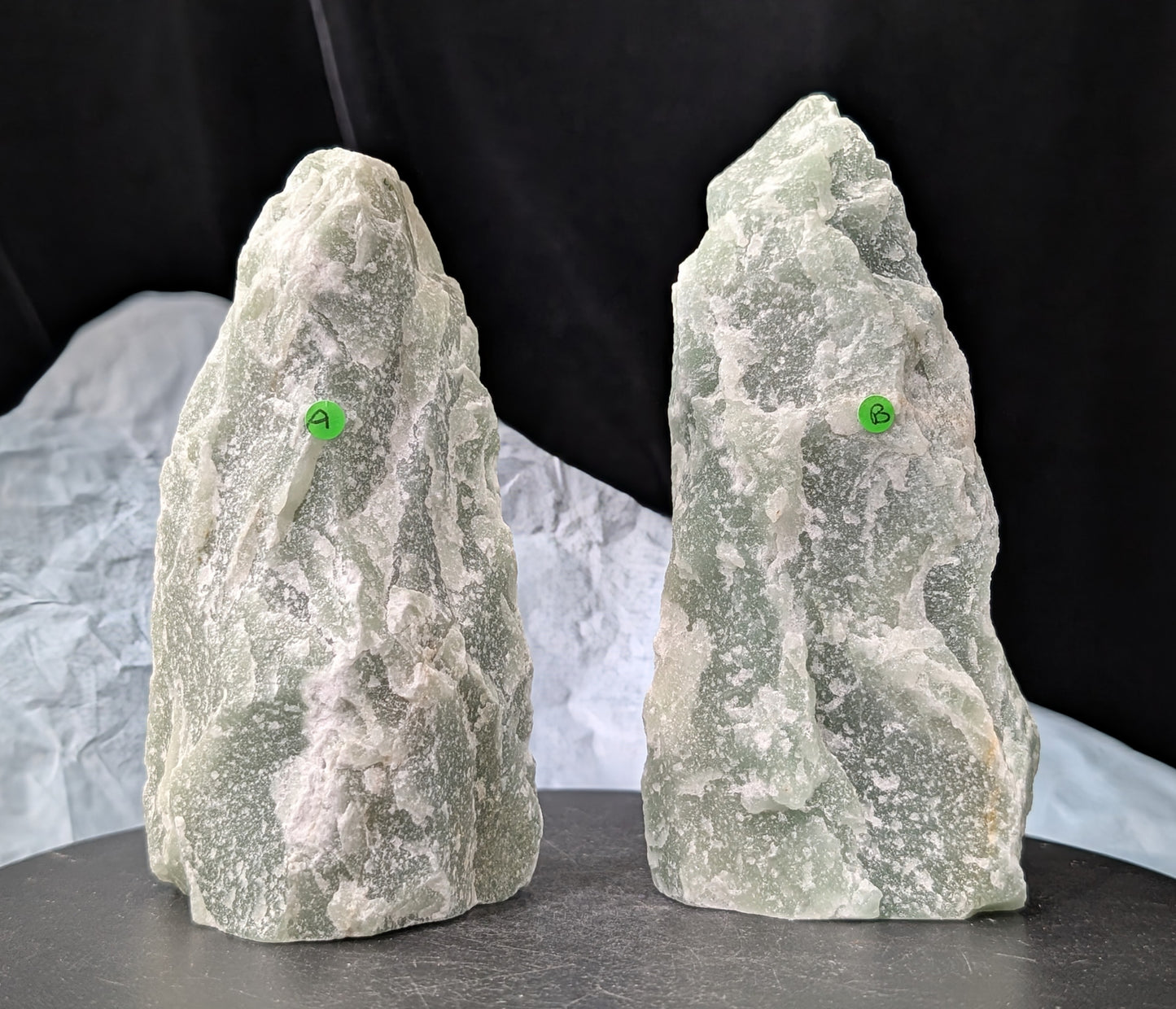 Raw Green Aventurine Towers