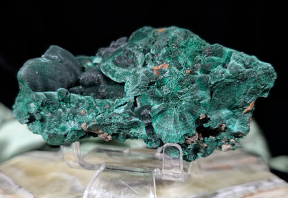 Raw Silky Malachite Specimen