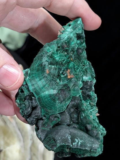 Raw Silky Malachite Specimen