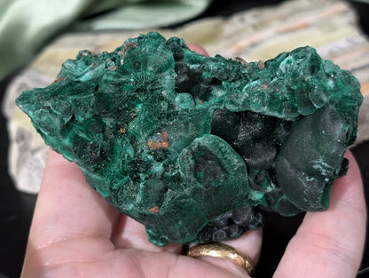 Raw Silky Malachite Specimen