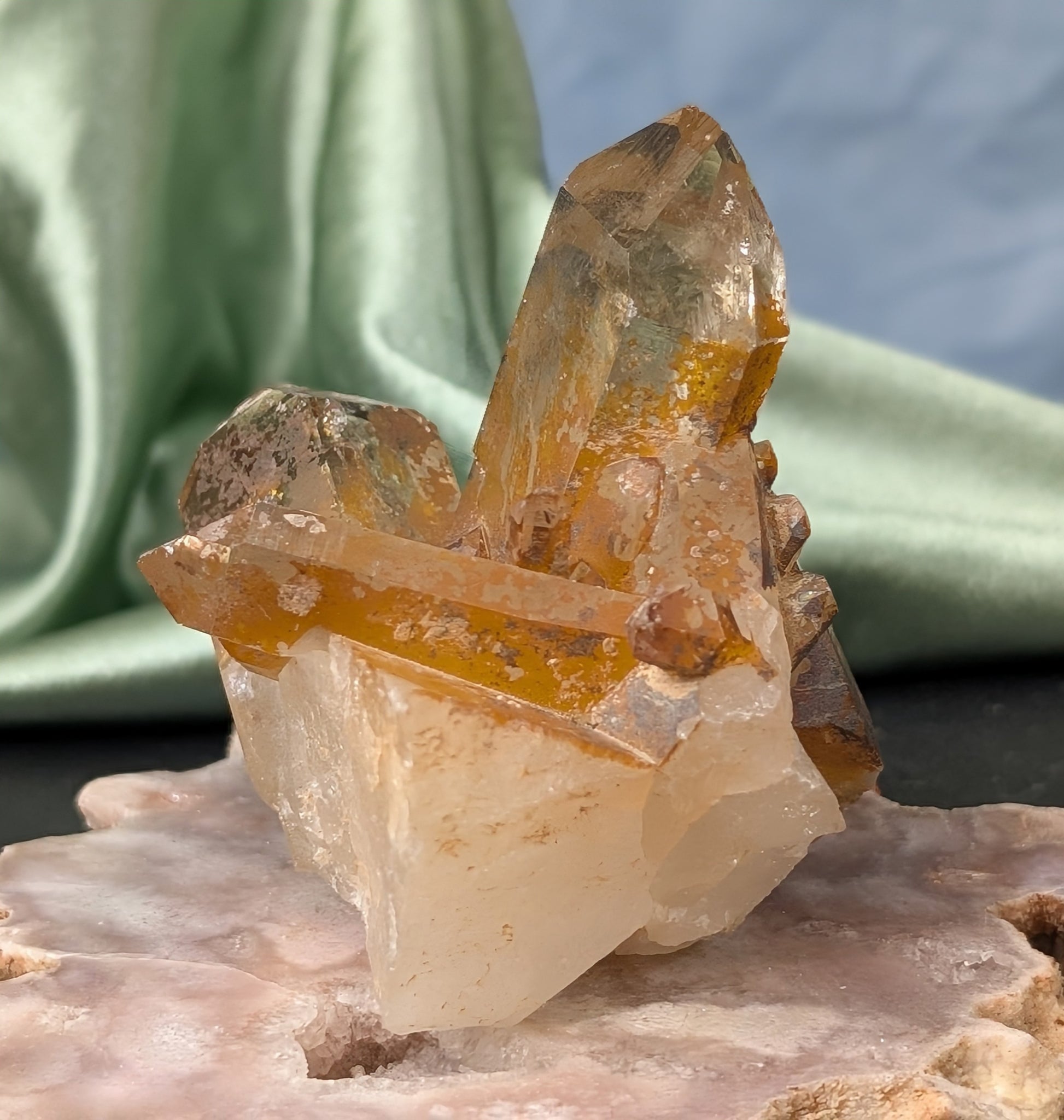 Raw Smoky Citrine Cluster Specimen 1D