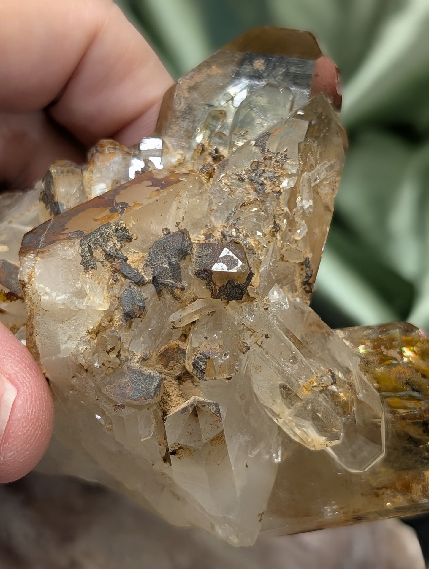 Raw Smoky Citrine Cluster Specimen 1K