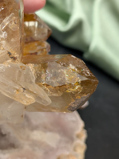 Raw Smoky Citrine Cluster Specimen 1L