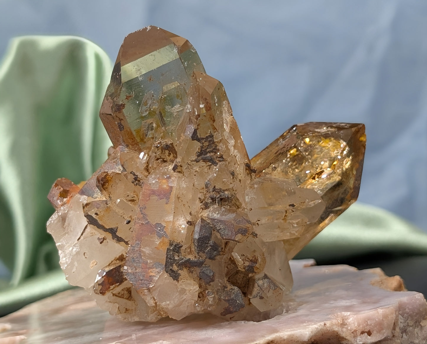Raw Smoky Citrine Cluster Specimen 1M