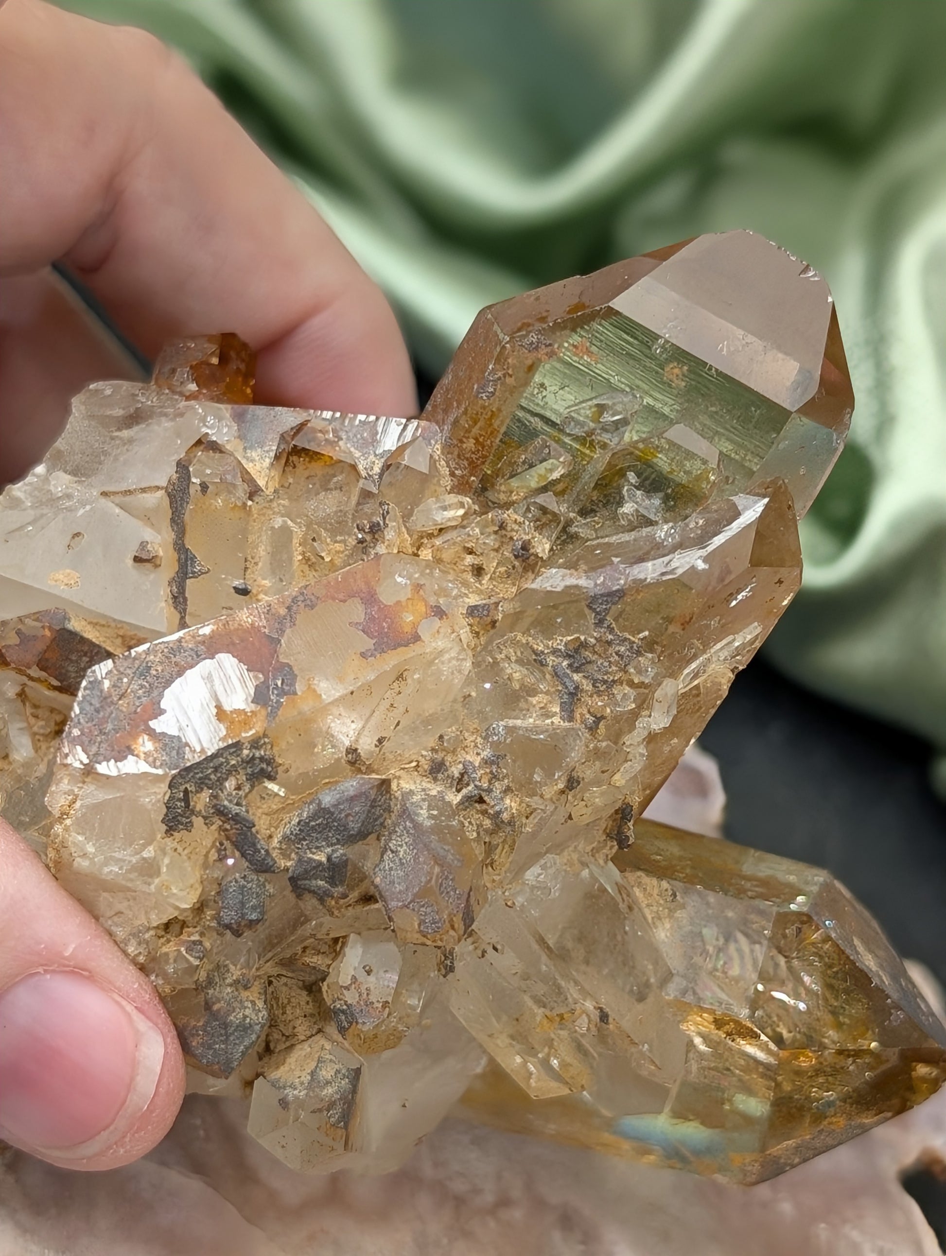 Raw Smoky Citrine Cluster Specimen 1P