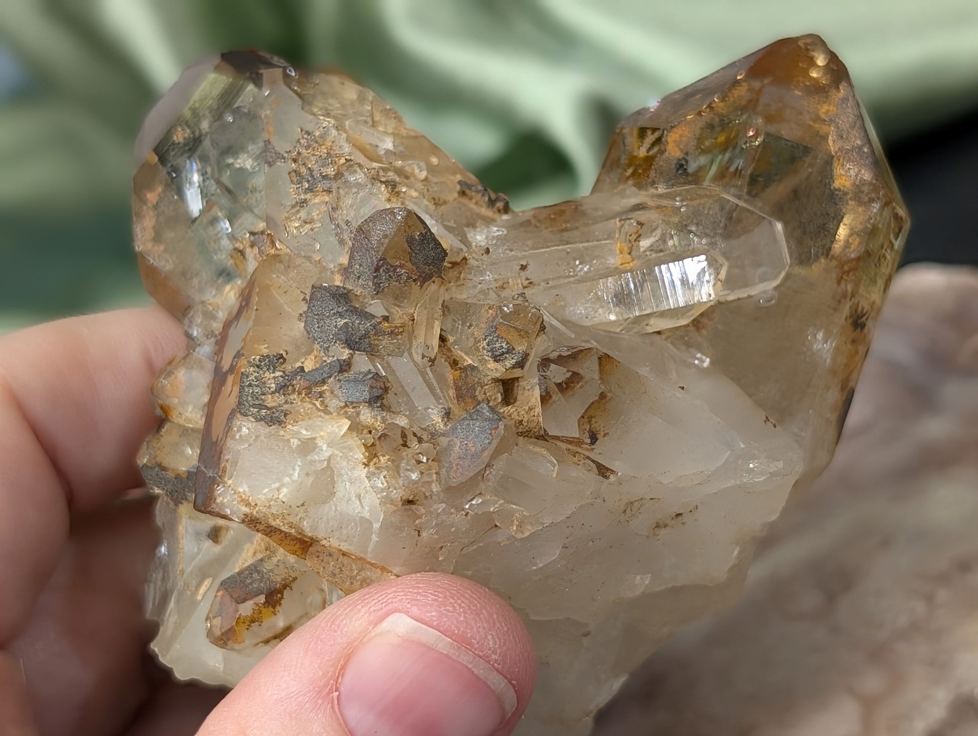 Raw Smoky Citrine Cluster Specimen 1R
