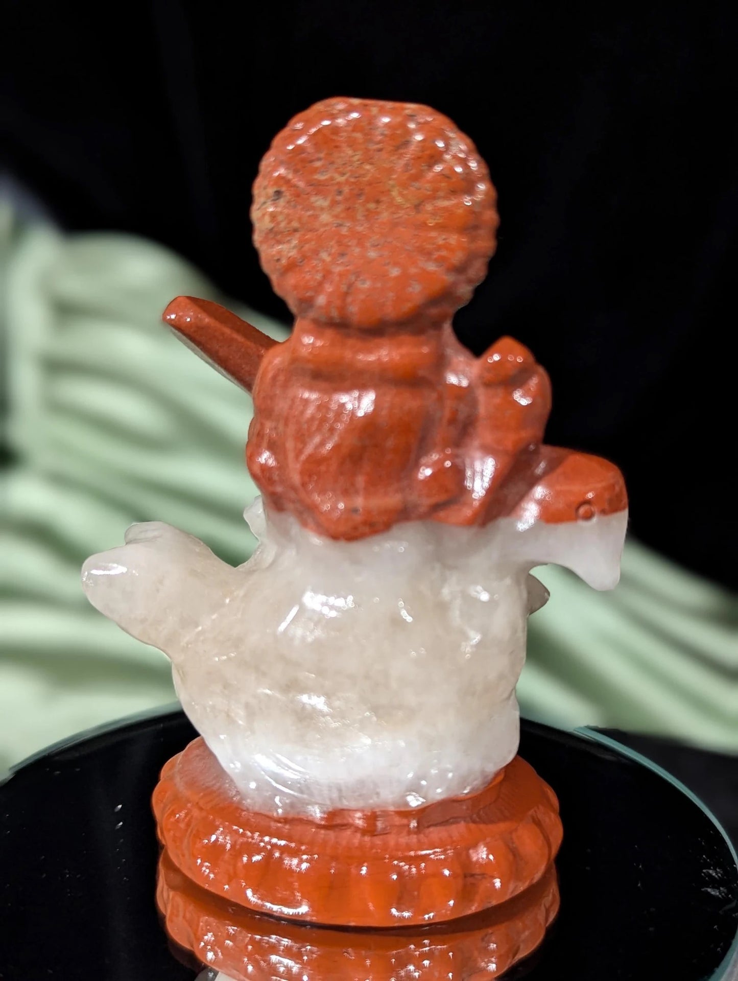 Red Jasper Saraswati Figurine