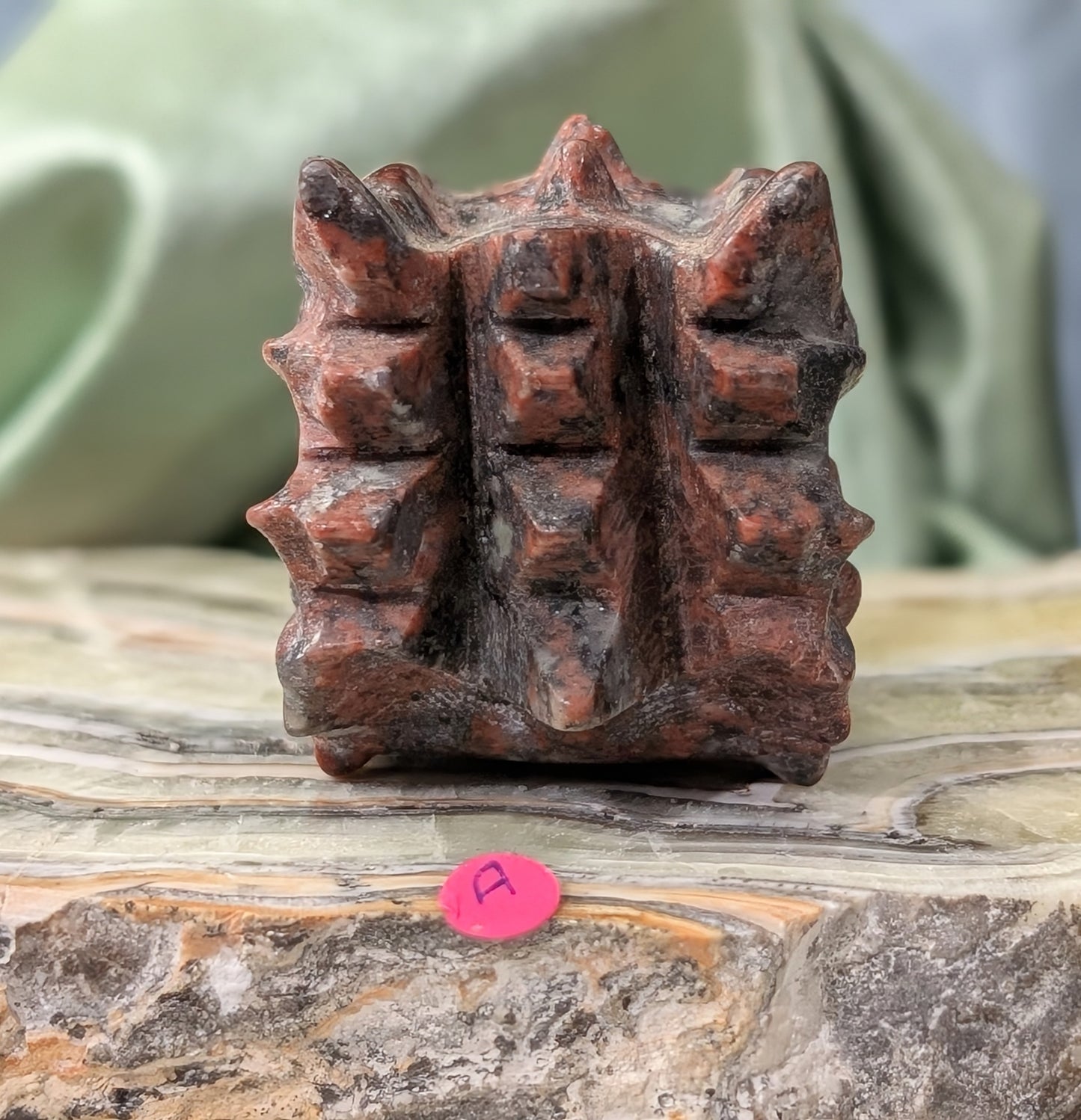 Red Larvikite Dragon Head