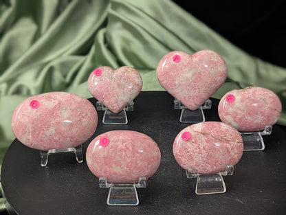 Rhodochrosite Hearts and Palms