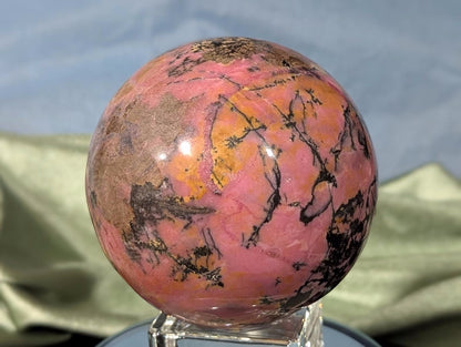 Large Pink Rhodonite Sphere