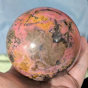 Large Pink Rhodonite Sphere