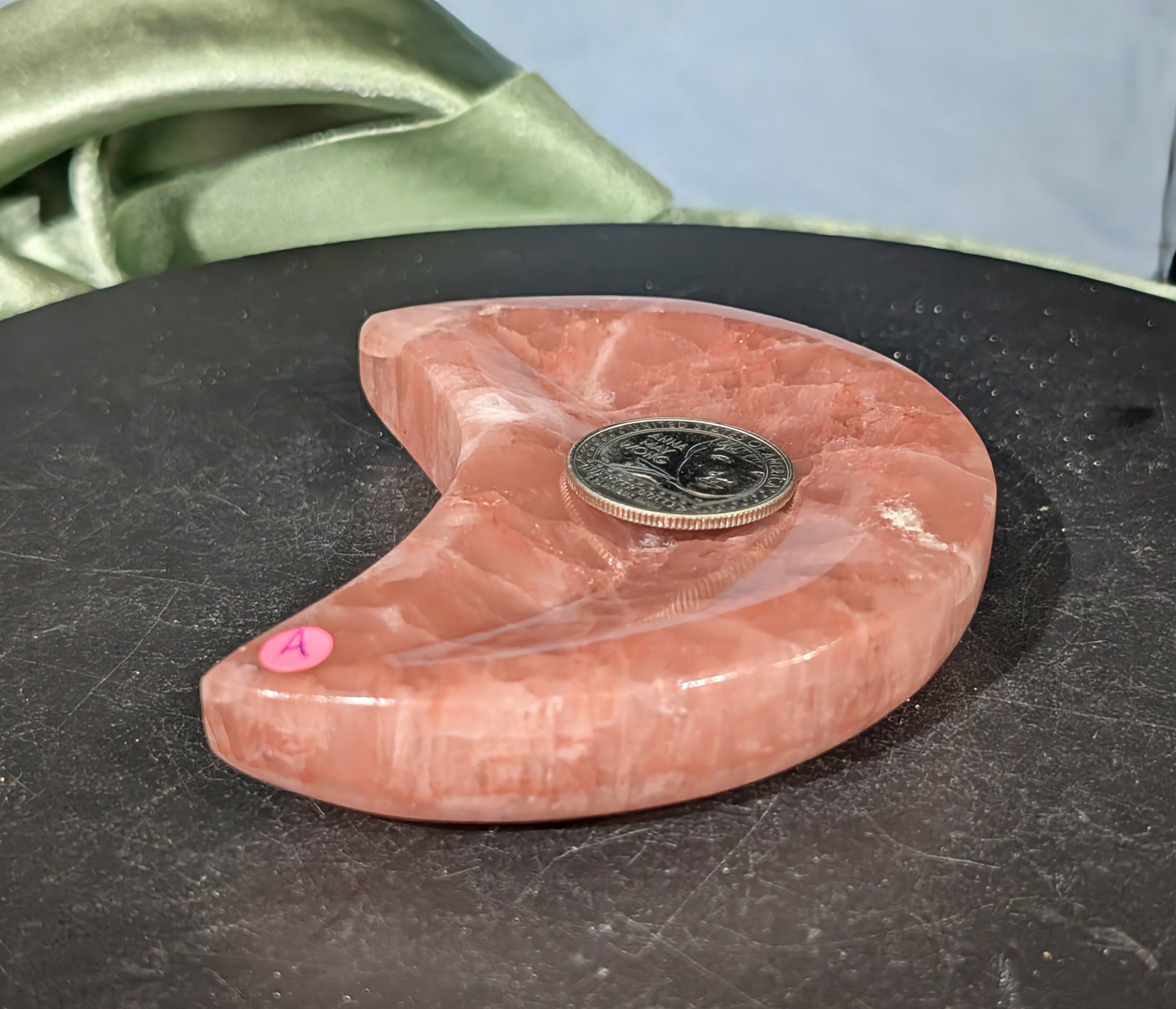 Rose Calcite Moon Bowl