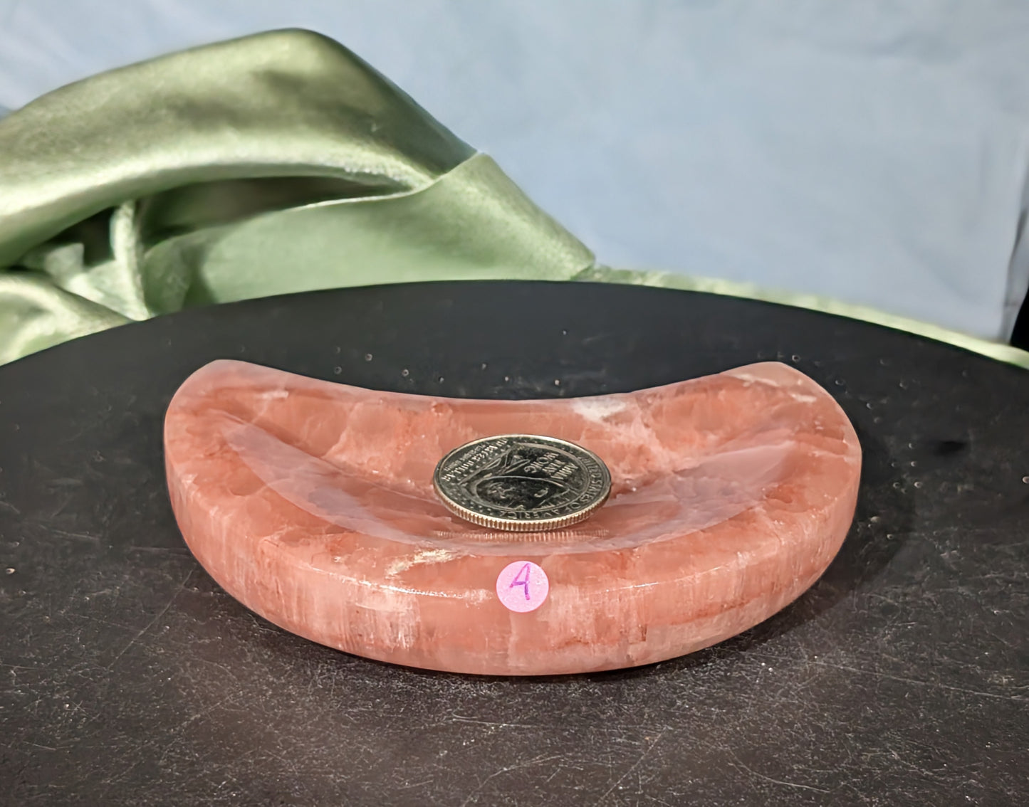 Rose Calcite Moon Bowl
