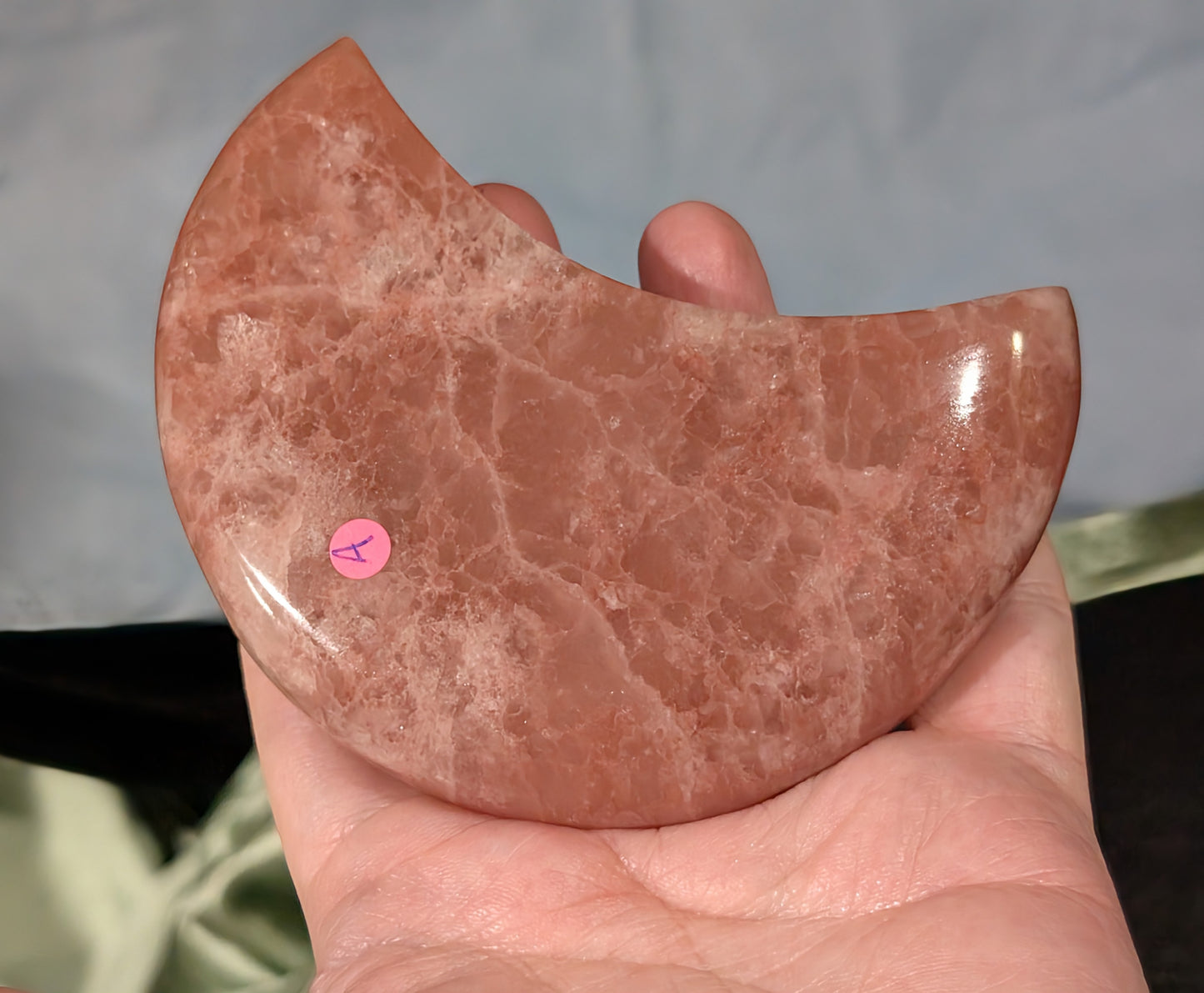 Rose Calcite Moon Bowl
