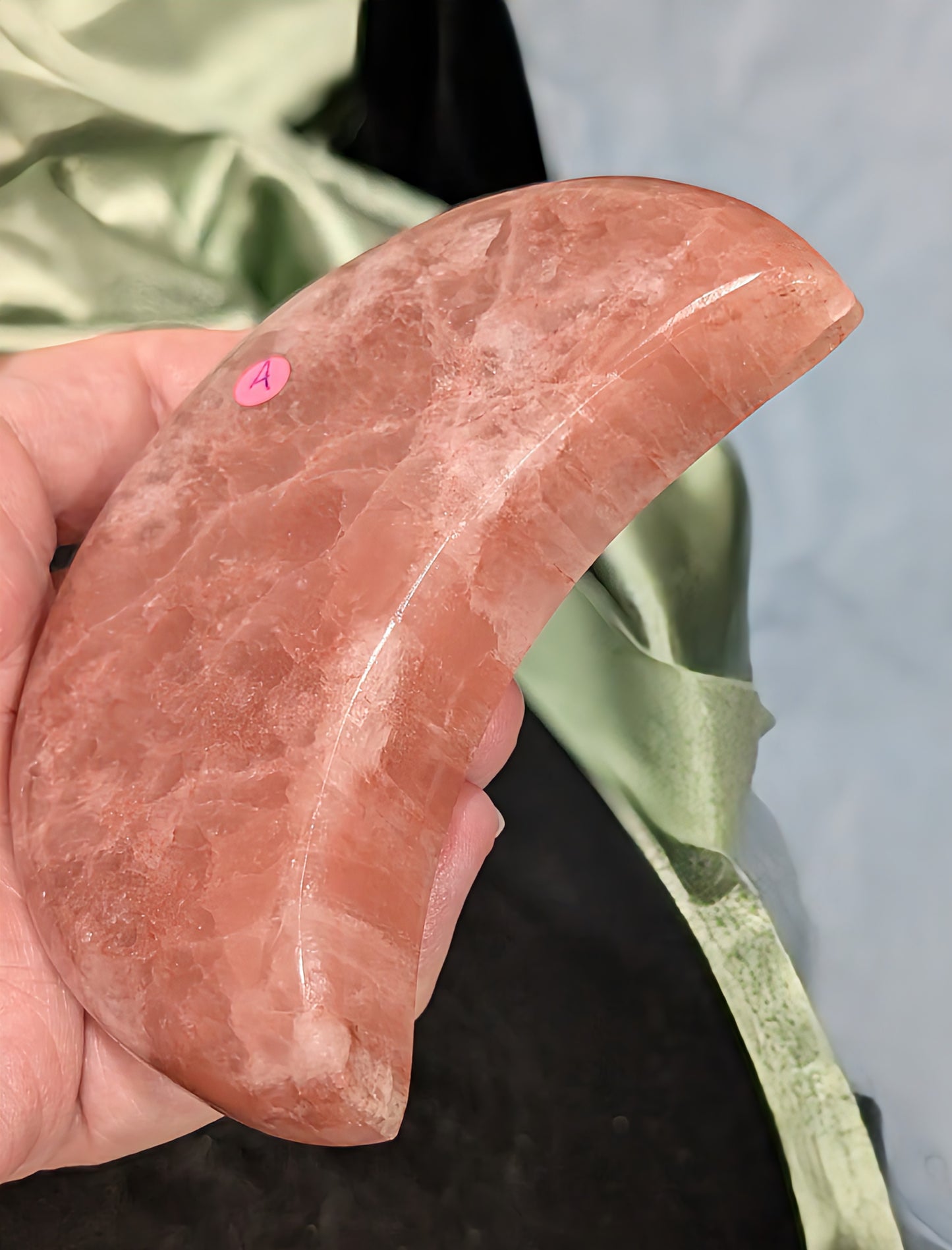 Rose Calcite Moon Bowl