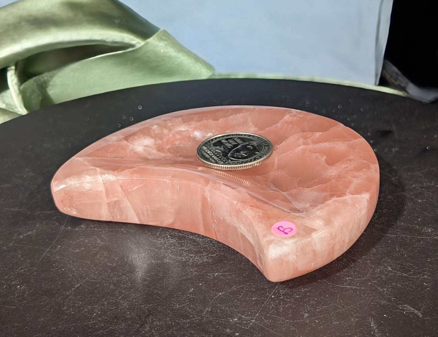 Rose Calcite Moon Bowl