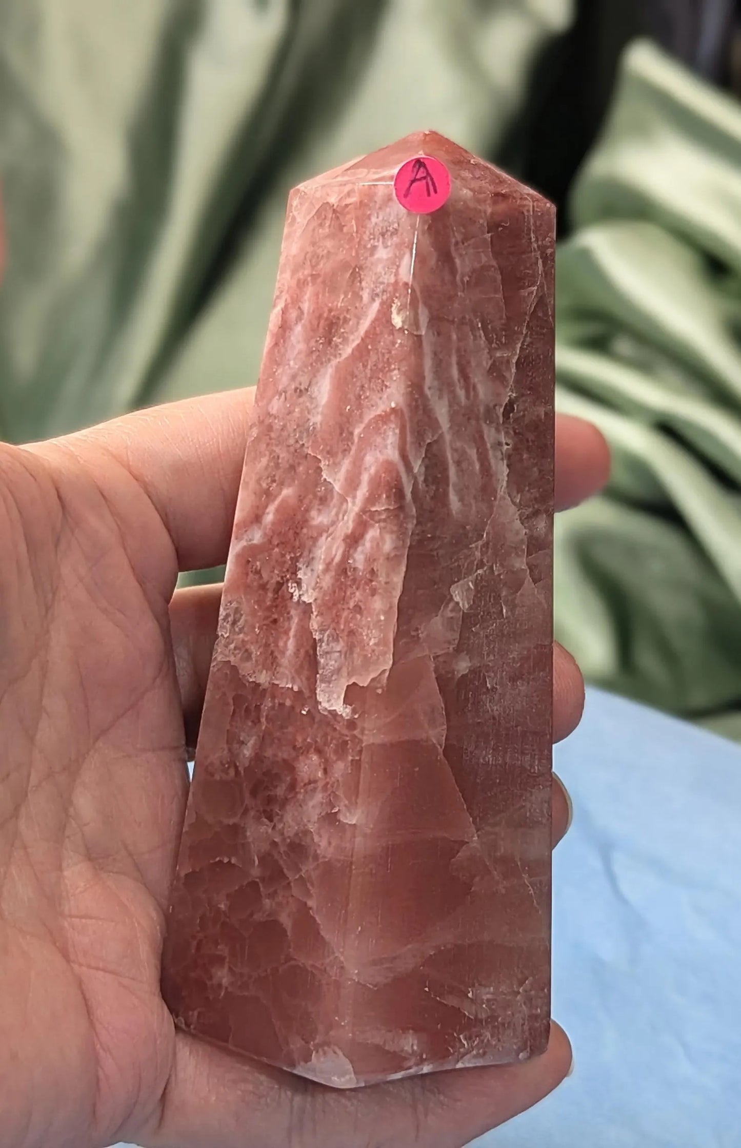 Rose Calcite Tower
