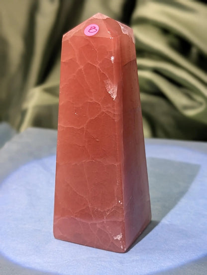 Rose Calcite Tower