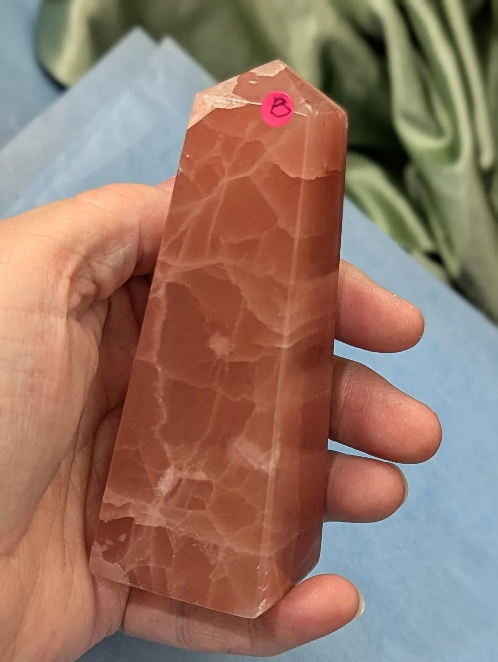 Rose Calcite Tower