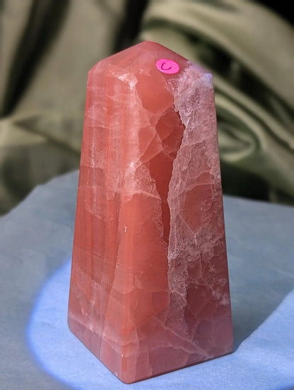 Rose Calcite Tower