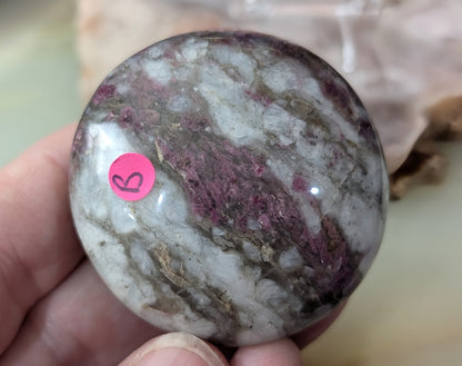 Rubellite Tourmaline Palm Stone
