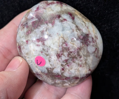 Rubellite Tourmaline Palm Stone