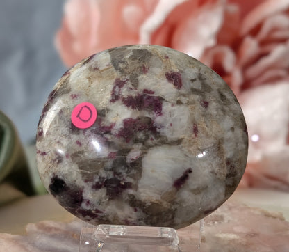 Rubellite Tourmaline Palm Stone