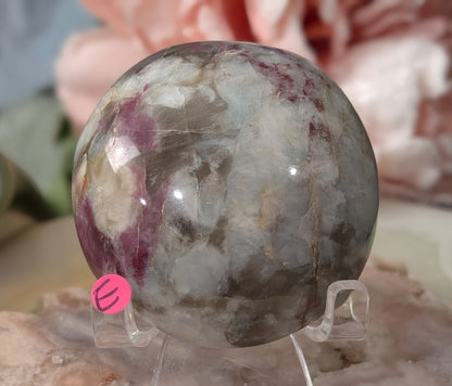 Rubellite Tourmaline Palm Stone