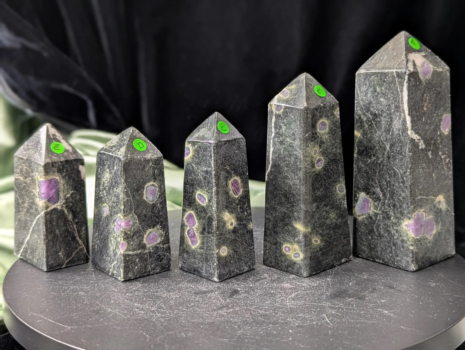UV Reactive Ruby in Zoisite Towers – Maeve's Crystal Cove