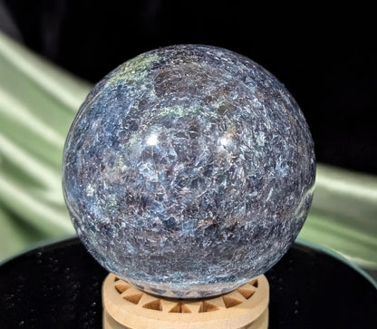 Ruby Fuchsite in Kyanite Sphere